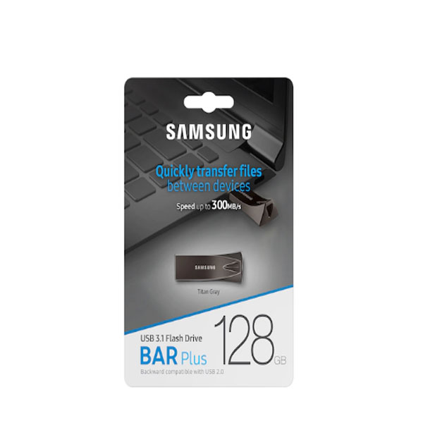 USB Samsung 128GB BAR Plus Titan Gray 3.1 MUF-128BE4