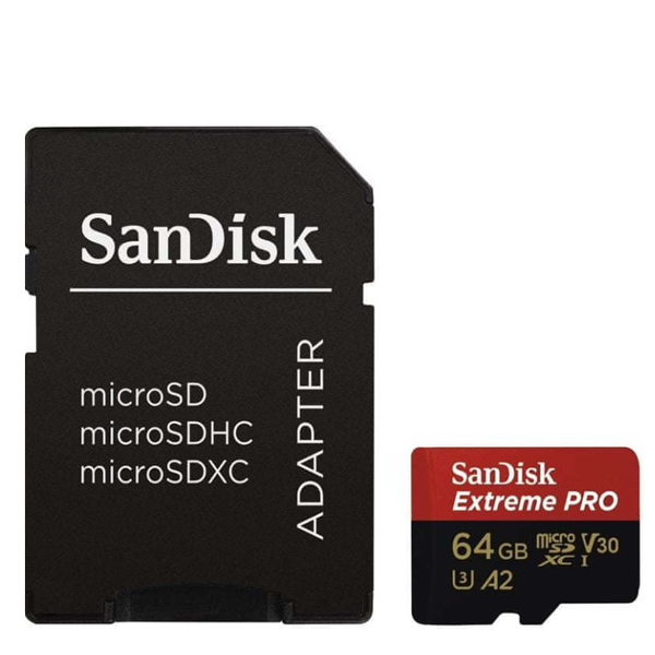 Micro SD SanDisc Extreme Pro 64GB SDSQXCU-064G-GN+adapter