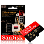 Micro SD SanDisc Extreme Pro 64GB SDSQXCU-064G-GN+adapter