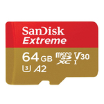 Micro SD SanDisc 64GB+SD adapter SDSQXAH-064G-GN Extreme