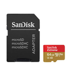 Micro SD SanDisc 64GB+SD adapter SDSQXAH-064G-GN Extreme
