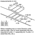 Ugradna ploča BOSCH PKF375FP2E domino