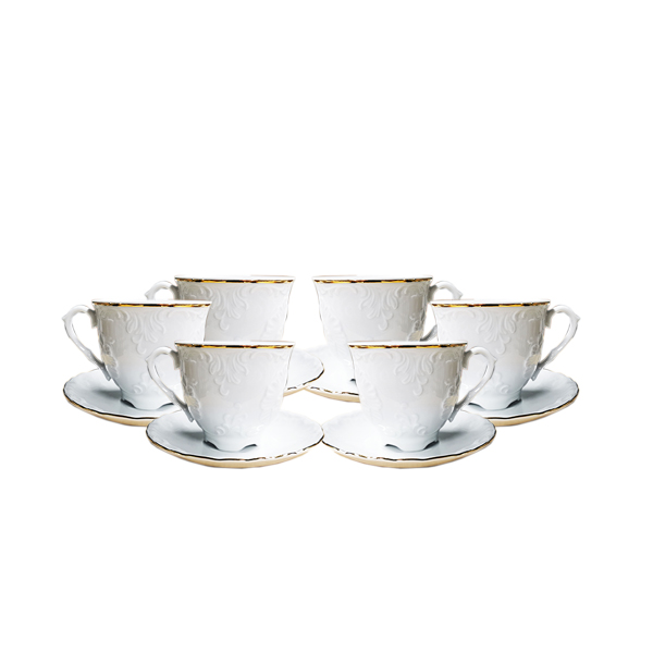 Šoljice za kafu Sigma 3603/6 poljski porcelan zlatni rub