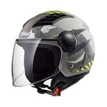 Kaciga LS2 OF562 Airflow Camo Matt Titanium Yellow XXL Kaciga LS2 OF562 Airflow Camo Matt Titanium Yellow XXL