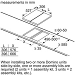 Ugradna ploča Bosch PIB375FB1E domino/2 kola/indukciona