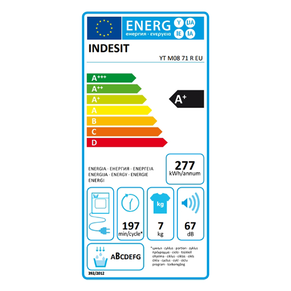 Mašina sa sušenje veša Indesit YT M08 71 R EU 7kg/toplotna pumpa Mašina sa sušenje veša Indesit YT M08 71 R EU 7kg/toplotna pumpa