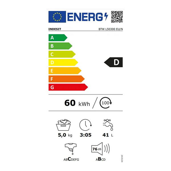 Veš mašina Indesit BTW L50300 EU/N Top punjenje 5kg/1000rpm Veš mašina Indesit BTW L50300 EU/N Top punjenje 5kg/1000rpm