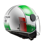 Kaciga LS2 OF558 Sphere LUX Firm white green red S Kaciga LS2 OF558 Sphere LUX Firm white green red S