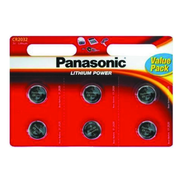 Baterije Panasonic CR-2032 L/6BP