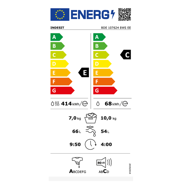 Mašina za pranje i sušenje veša Indesit BDE 107624 8WS 7kg/1600rpm Mašina za pranje i sušenje veša Indesit BDE 107624 8WS 7kg/1600rpm