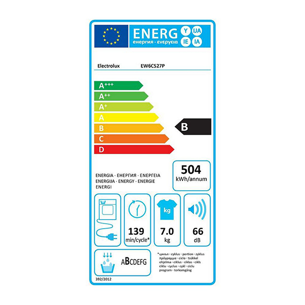 Mašina za sušenje veša Electrolux EW6C527P 7kg Mašina za sušenje veša Electrolux EW6C527P 7kg