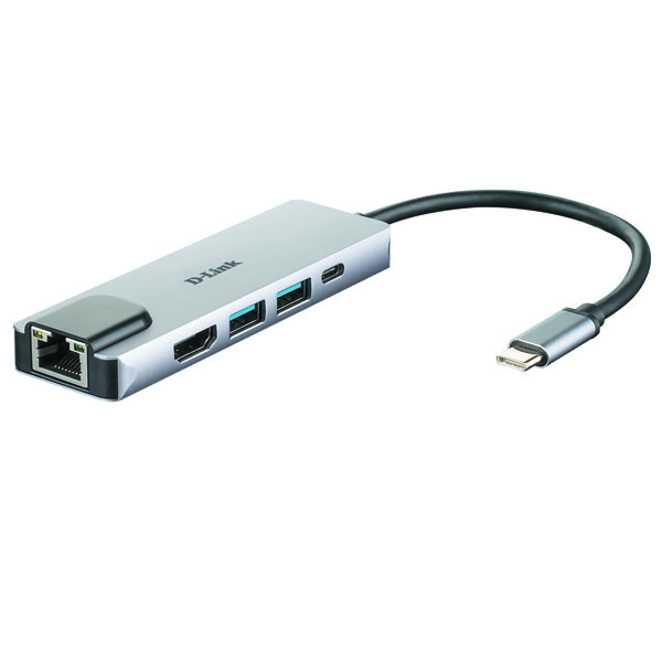 D-link 5-in-1 USB-C HUB,DUB-M520