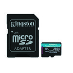 Micro SDXC Kingston 256GB Canvas Go Plus+SD Adapter SDCG3/256GB