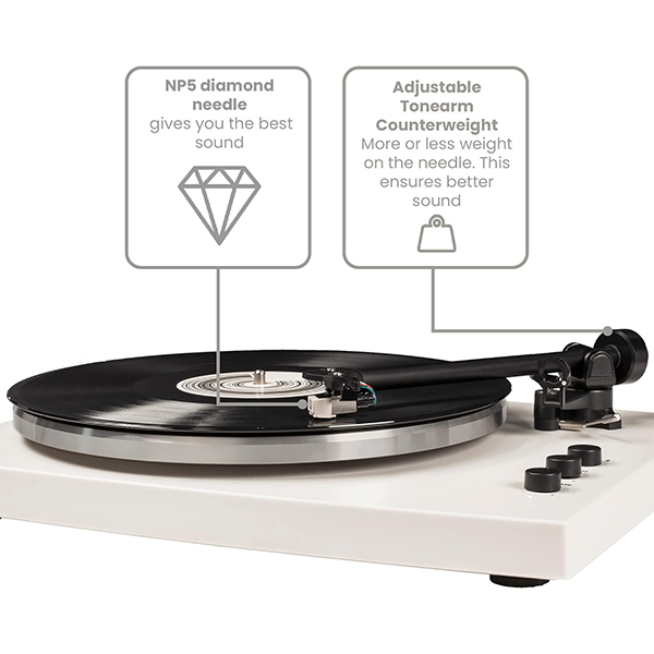 Gramofon Crosley T150B-WH4 Bluetooth (white) Gramofon Crosley T150B-WH4 Bluetooth (white)