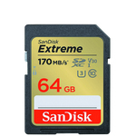 SDXC SanDisk Extreme 64GB 170MB/s UHS-I C10 V30 U3