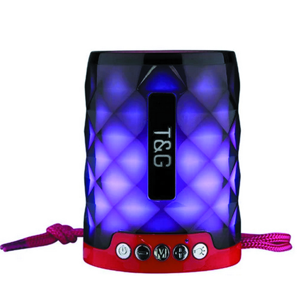 Zvučnik T&G TG155 RGB Bluetooth crveni