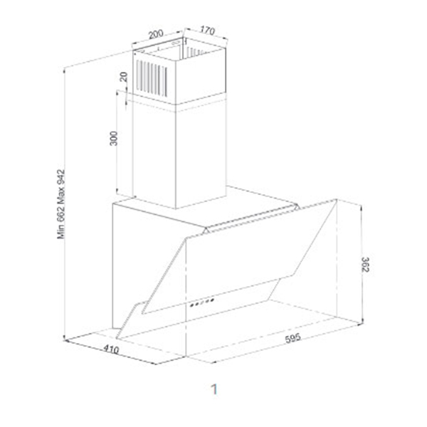 Aspirator Tesla DD600SB dekorativni/