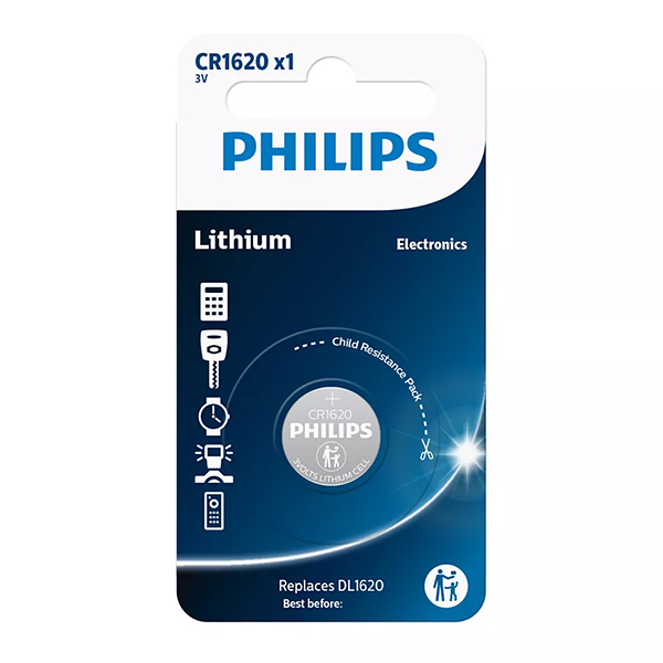 Baterije Philips CR1620/00B mini lithium