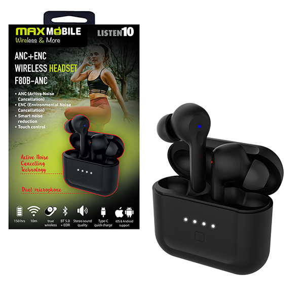 Slušalice Maxmobile F80 TWS ANC Bluetooth