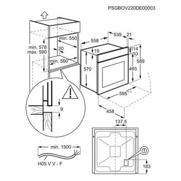 Ugradna rerna Electrolux KOD5C70BX