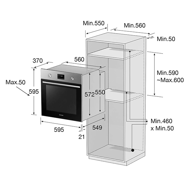 Ugradna rerna Samsung NV68A1140BK/OL katalitičko čišćenje/ Ugradna rerna Samsung NV68A1140BK/OL katalitičko čišćenje/
