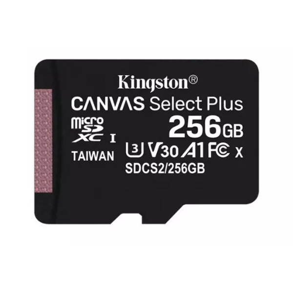 Micro SD Kingston A1 SDXC 256GB 100R class 10 SDCS2/256GB+adapter