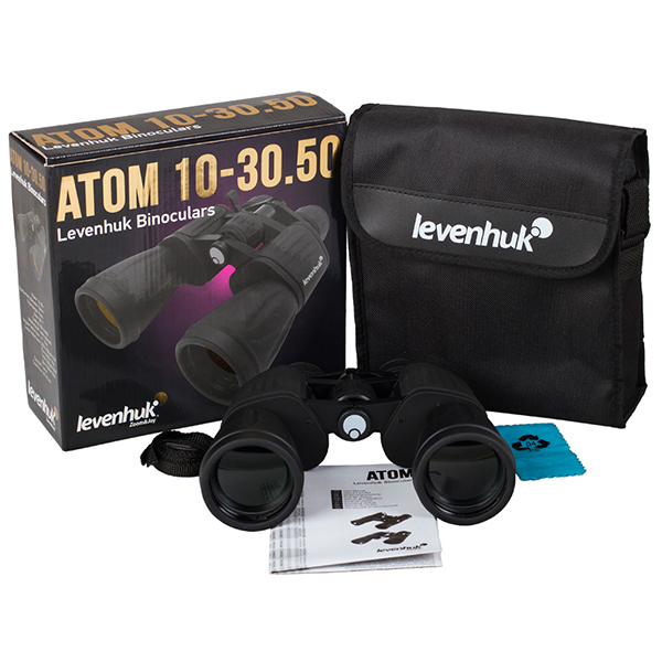 Dvogled Levenhuk Atom 10–30x50 Binoculars