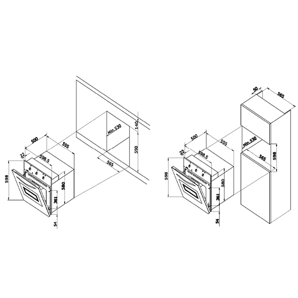 Ugradna rerna Lobod LBO60IDGF