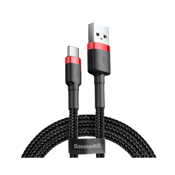 Data kabl Baseus Cafule USB-A/USB-C 1m 3A crveno-crni BRA006963