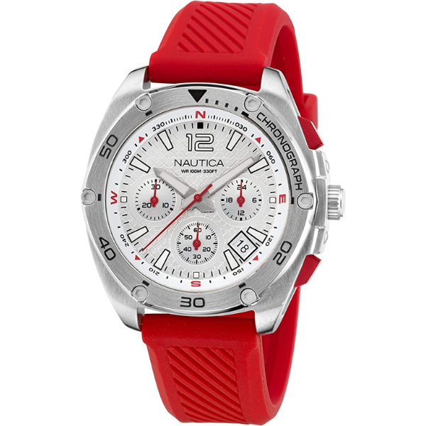 NAUTICA Tin Can Bay Chrono Red NAPTCF205