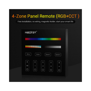 Led touch nadgradna kontrola RGB+CCT 4-zone Black
